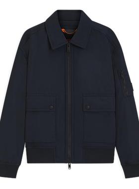 【可拆卸门襟 一衣两穿】BOSS博斯 男士25年秋季新款飞行员夹克