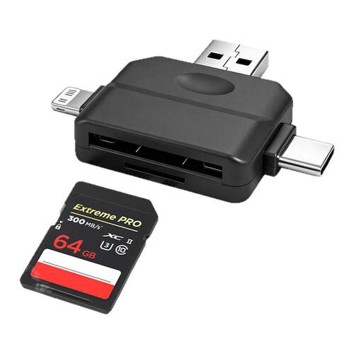 多合一读卡器Type-C/USB/SD/MMC