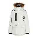 鹅绒羽绒服派克貉子毛领 男女同款 雪中飞奶咖羽绒工装 2025秋冬爆款