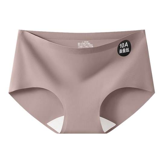 4 Stück nahtlose, nicht kneifende Damenunterwäsche aus Eisseide von Fenteng