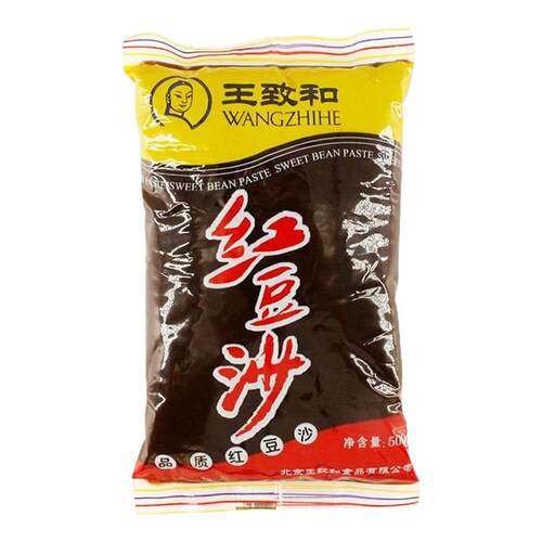 王致和红豆沙500g月饼蛋黄酥粽子汤圆点心豆沙包烘焙食用馅料rxc