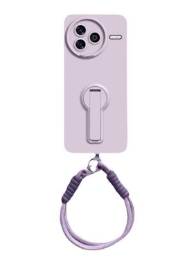 旋转支架适用红米k90promax手机壳新款K80至尊版保护套k70ultra液态硅胶k60全包防摔k50/40带手绳的简约软女