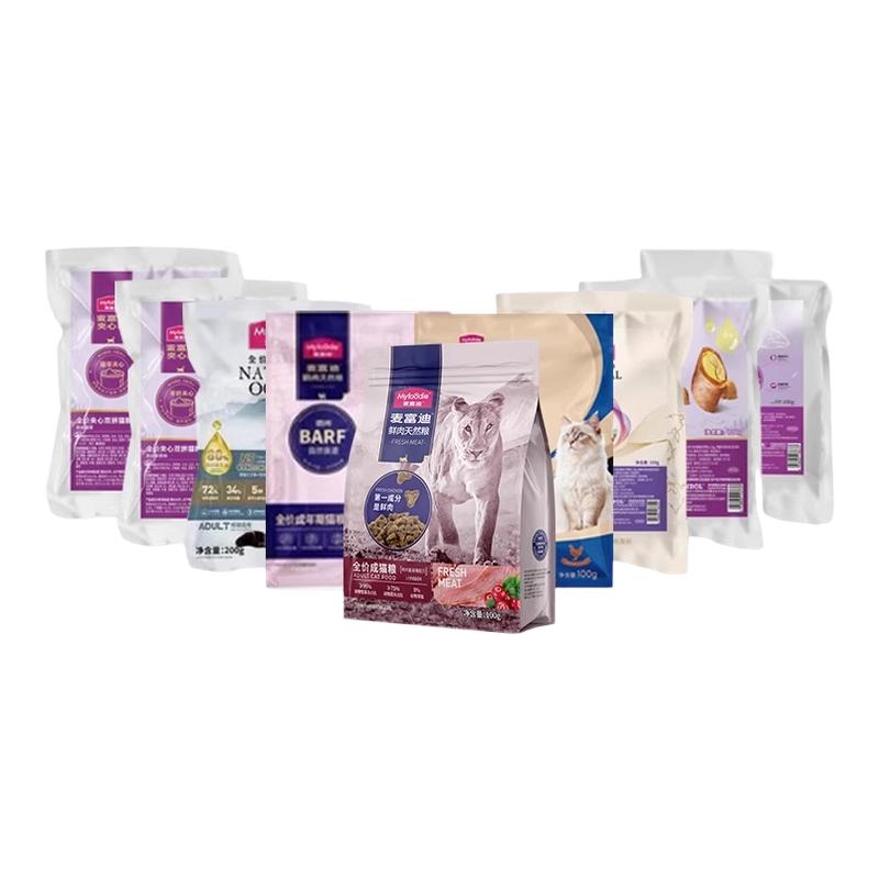 麦富迪猫粮试吃装100g舒然霸弗烘焙成猫幼猫奶弗夹心原生鲜肉50%