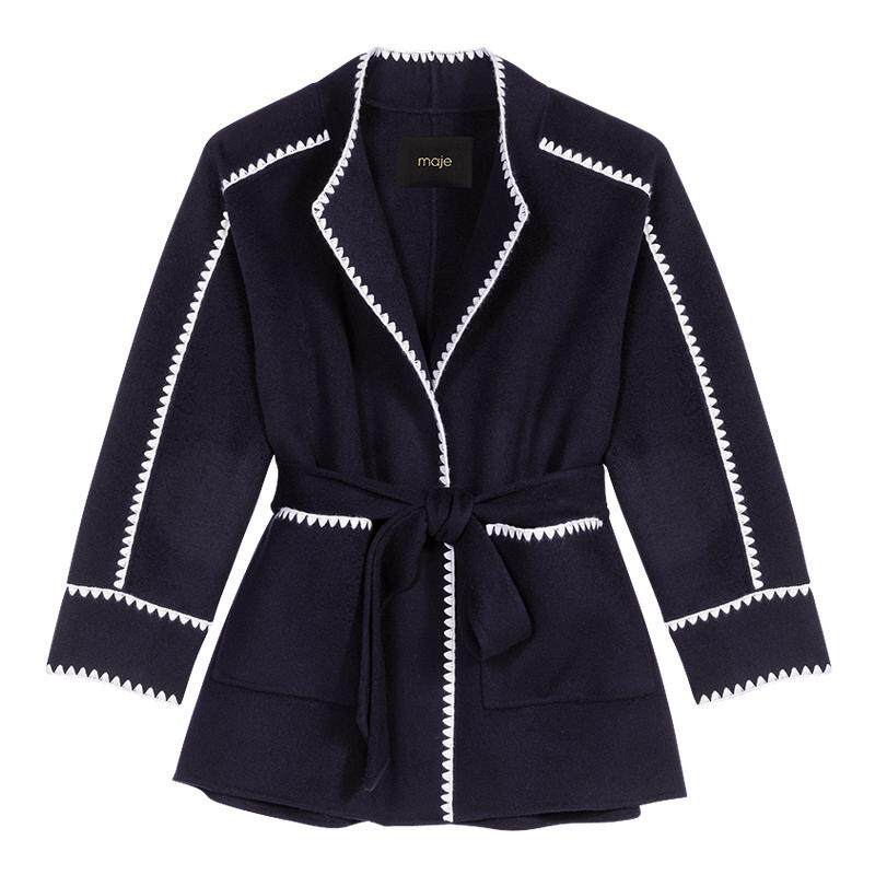 休闲通勤宽松版型  正面双贴口袋设计