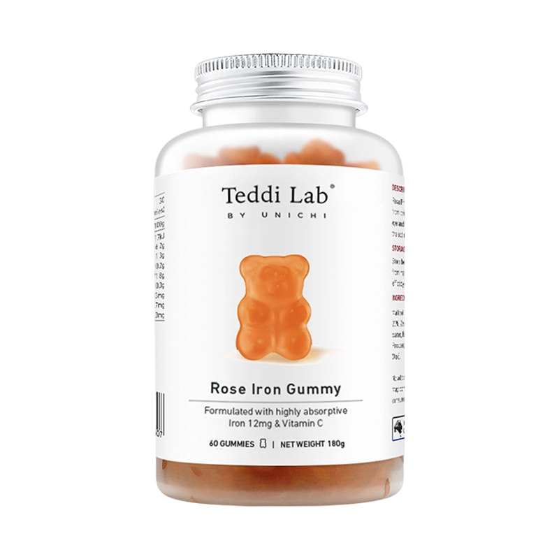 【新品上架】Unichi玫瑰富铁小熊软糖补铁补气养血正品teddilab