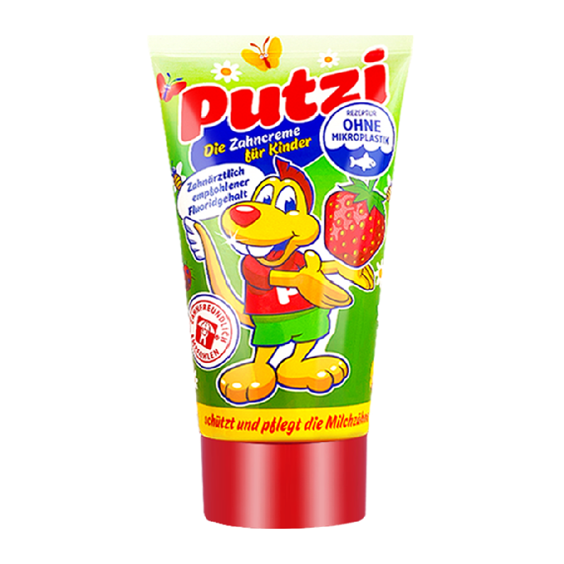 putzi儿童牙膏含氟可防蛀牙