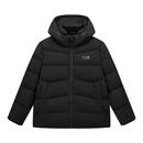 特步羽绒服男冬季 黑色上衣立领防风保暖舒适棉服情侣运动外套 新款