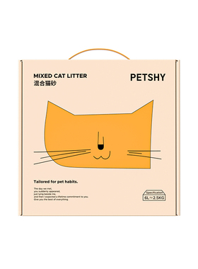 【百亿补贴】PETSHY百宠千爱 豆腐混合猫砂除臭膨润土2.5kg/3.6kg