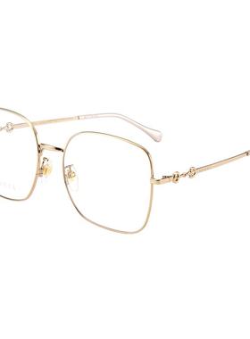 开云眼镜 古驰GUCCI男女同款金丝玳瑁细框大框光学眼镜架GG0883OA