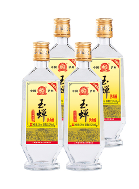 【口粮推荐】玉蝉老酒玉蝉大曲酒80加量版52度浓香型白酒4瓶525ml