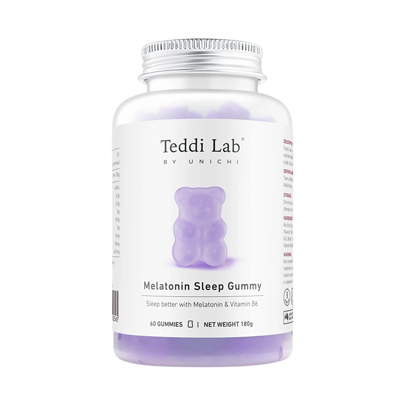 Unichi褪黑素睡眠小熊软糖官方teddilab软糖正品
