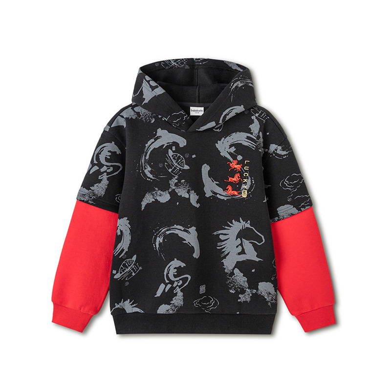 设计师SICO联名卫衣，设计感印花