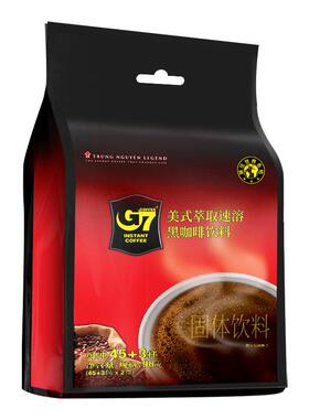 G7旗舰店越南进口美式速溶黑咖啡0脂无糖减燃正品学生提神咖啡粉