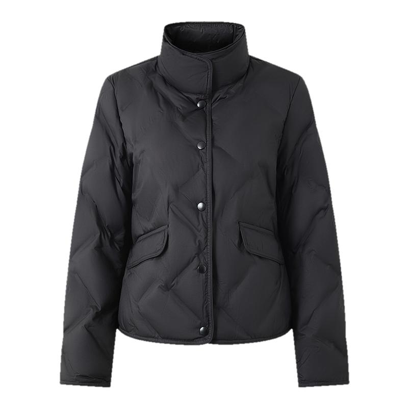 FINITY白鹅绒羽绒服菱格翻领