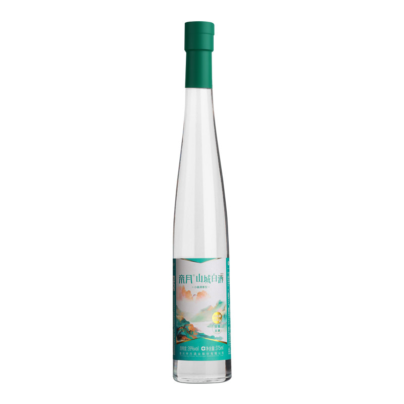 帝月节日送礼山城白酒传统固态发酵瓶装纯粮酿造白酒清香型礼盒装