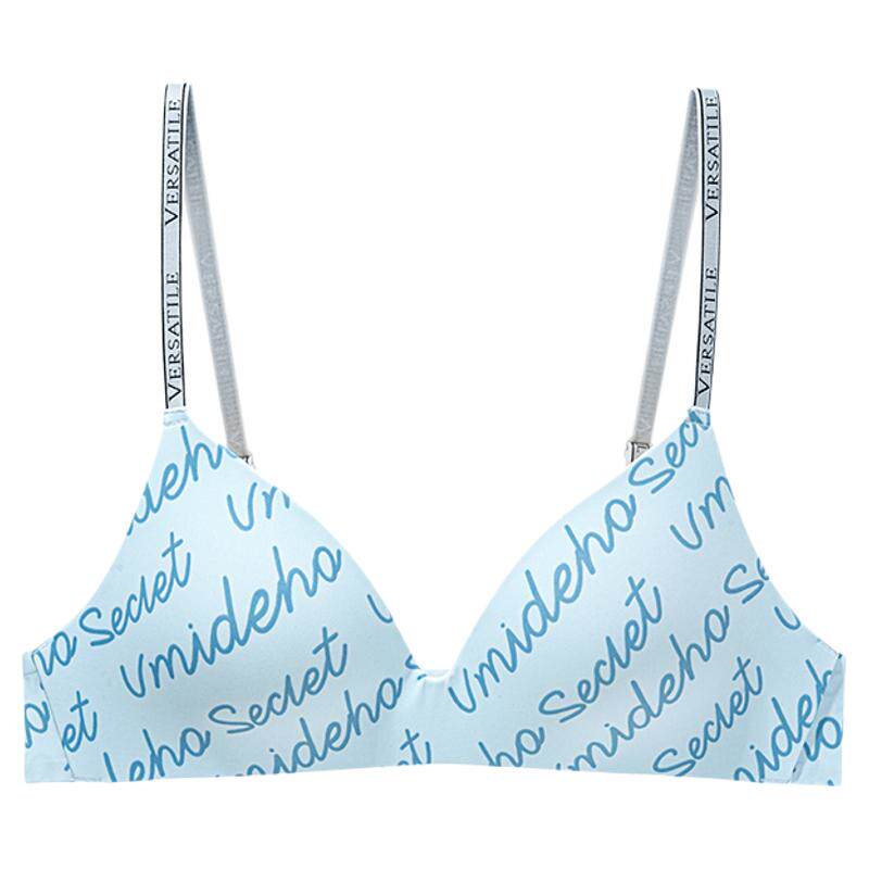 都市丽人法式三角杯内衣女夏季薄款小胸聚拢无痕美背轻薄女士胸罩