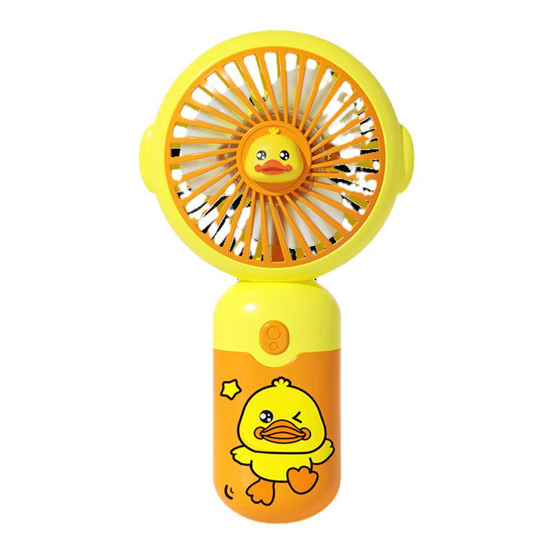 卡通手持风扇迷你小型USB充电便捷式夏天户外口袋随身挂脖静音马卡龙色系超长续航网红学生宿舍办公室儿童