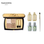 MAOGEPING 毛戈平塑形晶彩四色眼影盘日常淡妆大地色打底珠哑光R