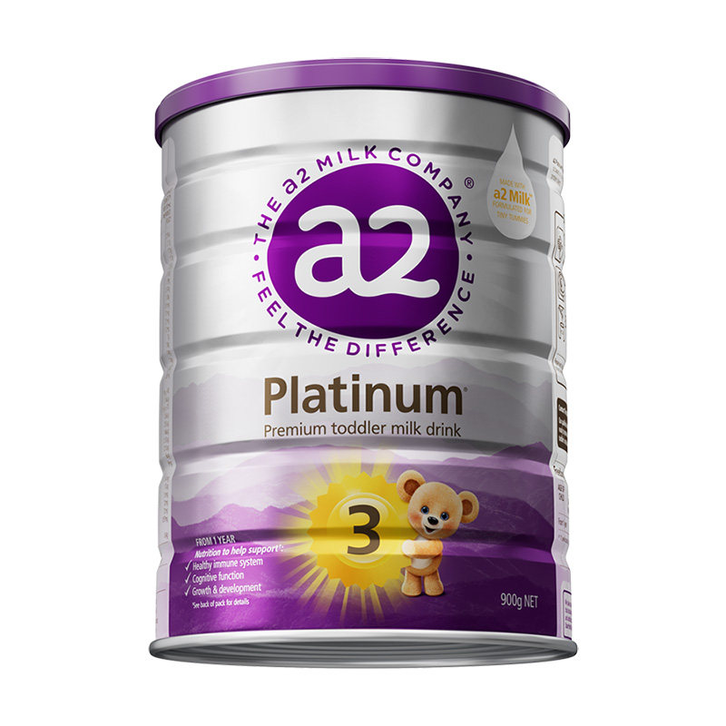 a2紫白金版三段婴幼儿宝宝澳洲配方奶粉3段A2蛋白质900g官方正品