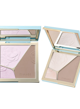 彩棠4.0三色修容盘哑光高光修容一体盘面部遮瑕提亮侧影彩棠修容
