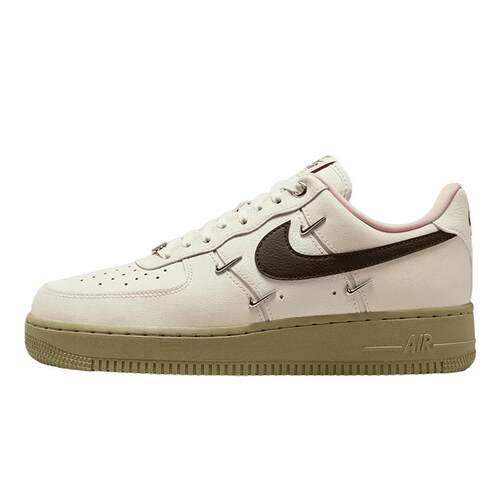 NIKE耐克女鞋马年限定空军一号米白棕AF1四勾低帮板鞋IQ9802-022