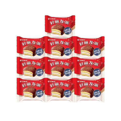 好丽友巧克力派独立装零食