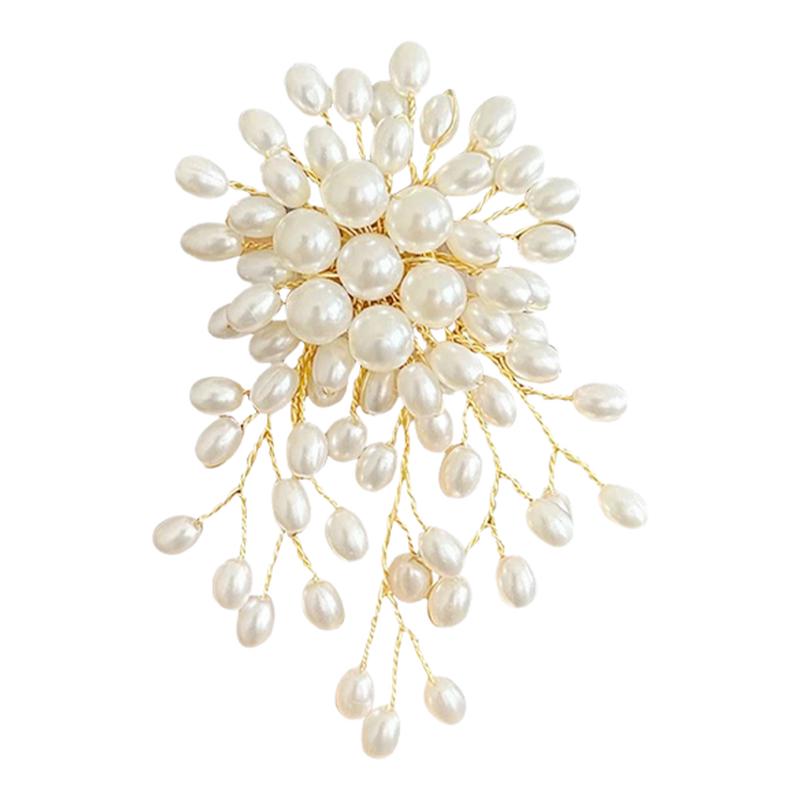 设计感珍珠款烟花胸针