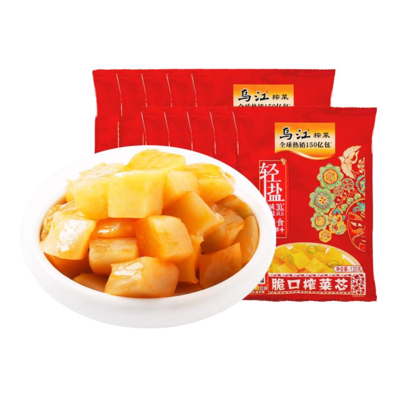 乌江榨菜脆口榨菜芯120g*10袋正宗重庆涪陵榨菜佐餐开味下饭咸菜图片
