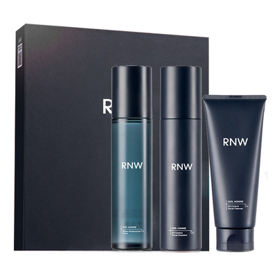 rnw男士水乳套装护肤品洗面奶控油男补水保湿三件套盒官方正品