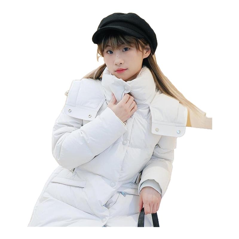 MOUSSY冬季新品气质通勤连帽90%鸭绒羽绒服女028HAA30-3151