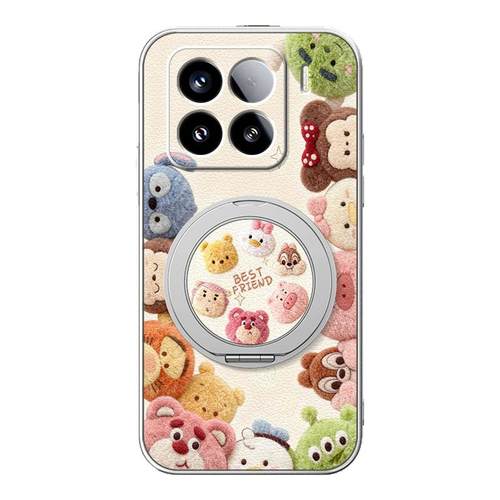 适用小米17promax手机壳新款mi15旋转磁吸带支架小米13pro全包小羊皮14ultra卡通防摔可爱12spor女款绒绒萌宠