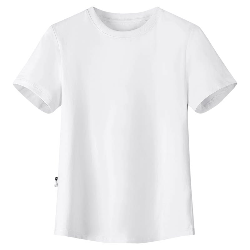 【蜜蜂欢乐社】骆驼短袖T恤女正肩T神纯色冰感弹力修身显瘦上衣