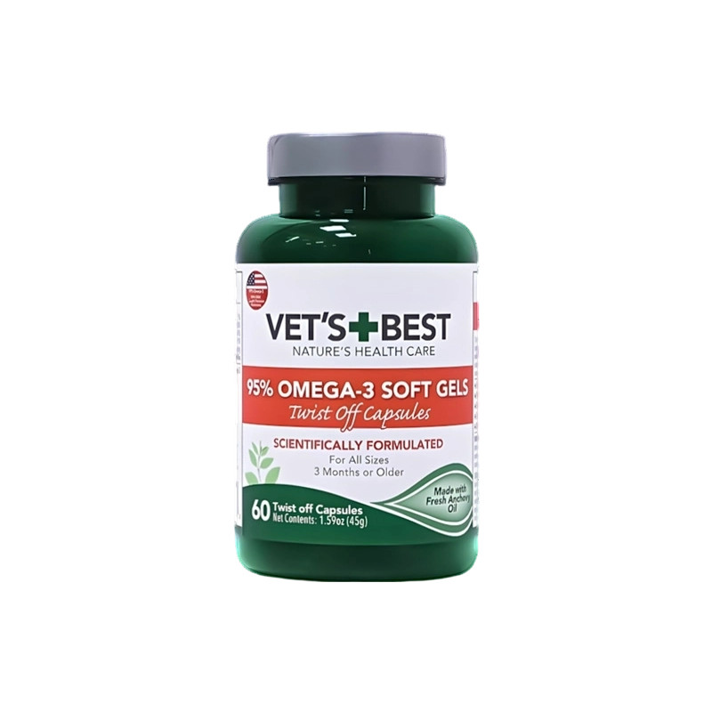 Vet'sBest绿十字鱼油猫用猫咪狗美毛护肤深海乳化防掉毛深海鱼油,宠物/宠物食品及用品,猫卵磷脂/鱼油/海藻粉,淘宝优惠券,粉丝福利购,淘宝优惠卷