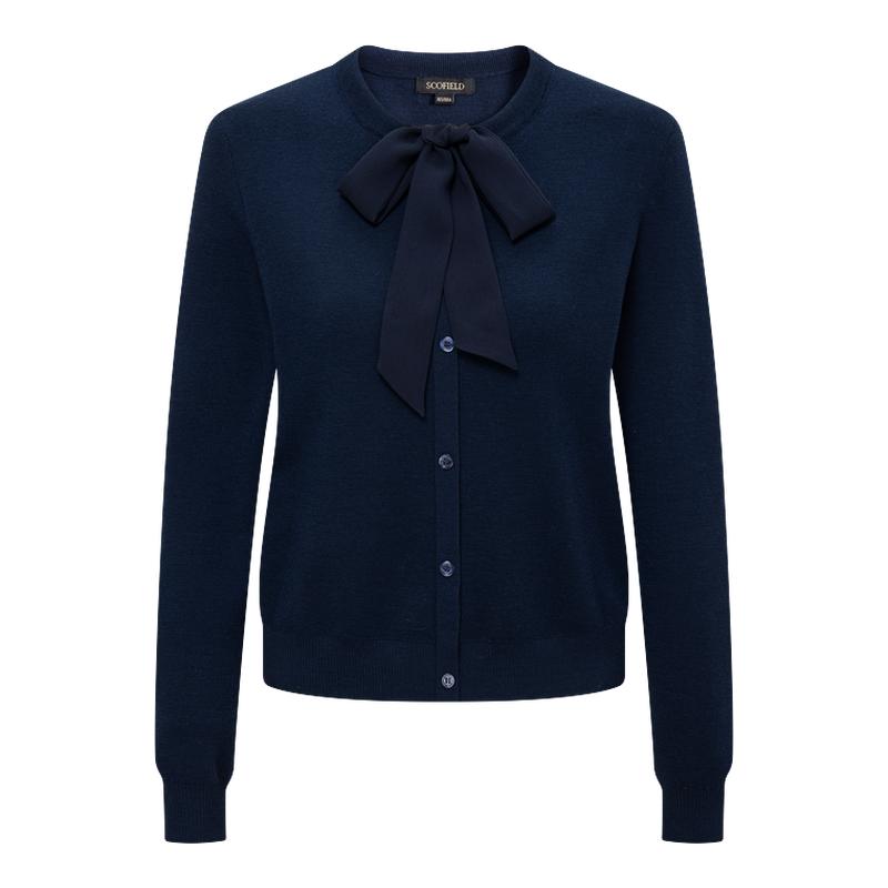 Scofield女装浪漫灵动飘带针织衫