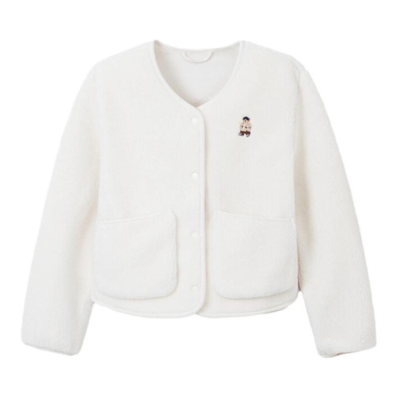 SPAO冬季小熊刺绣外套
