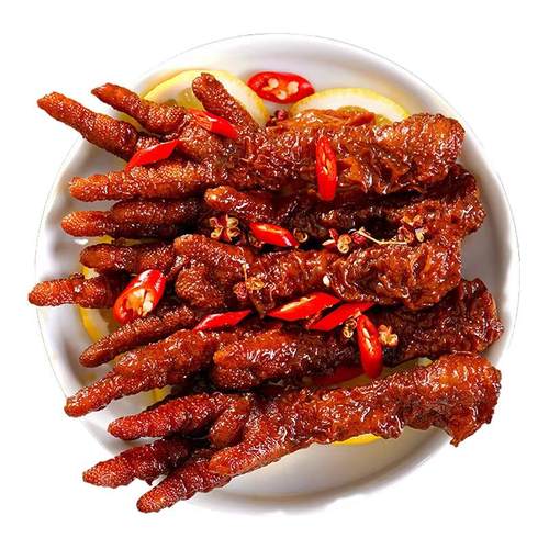 官方补贴【0添加】虎皮鸡爪零食