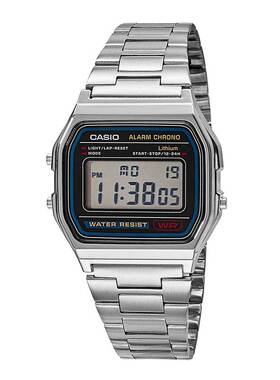 卡西欧casio学生手表A158WA男女复古小方块电子表f91w  海外直邮