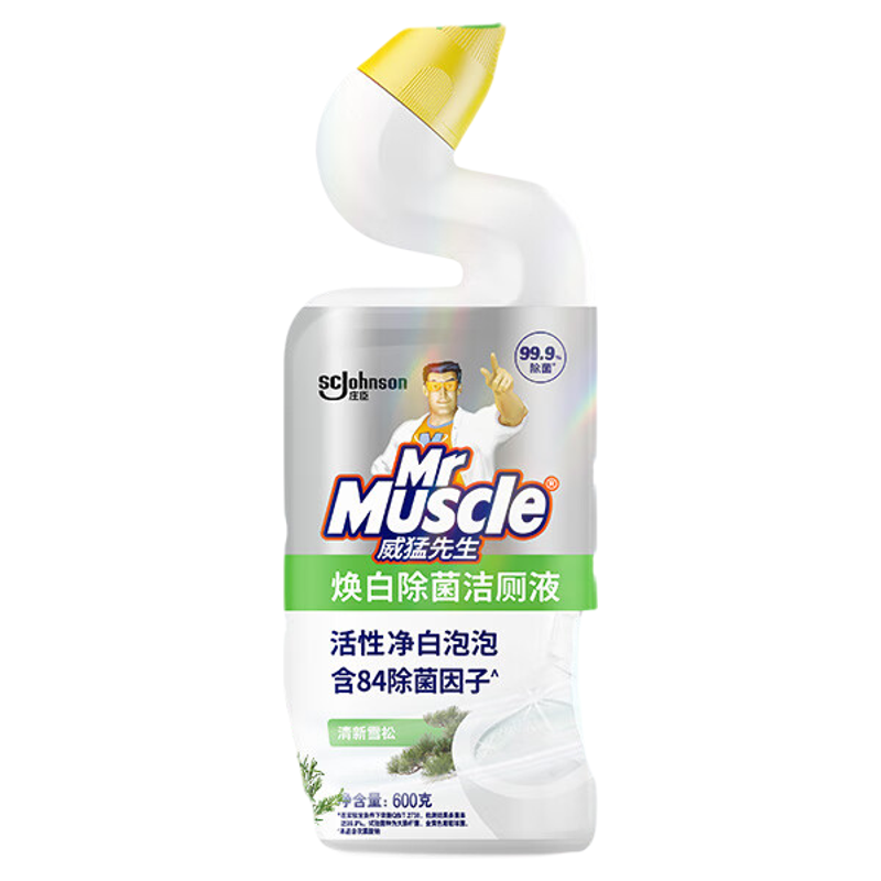 威猛先生焕白除菌洁厕液84除菌因子厕所马桶除臭除垢除菌不呛鼻