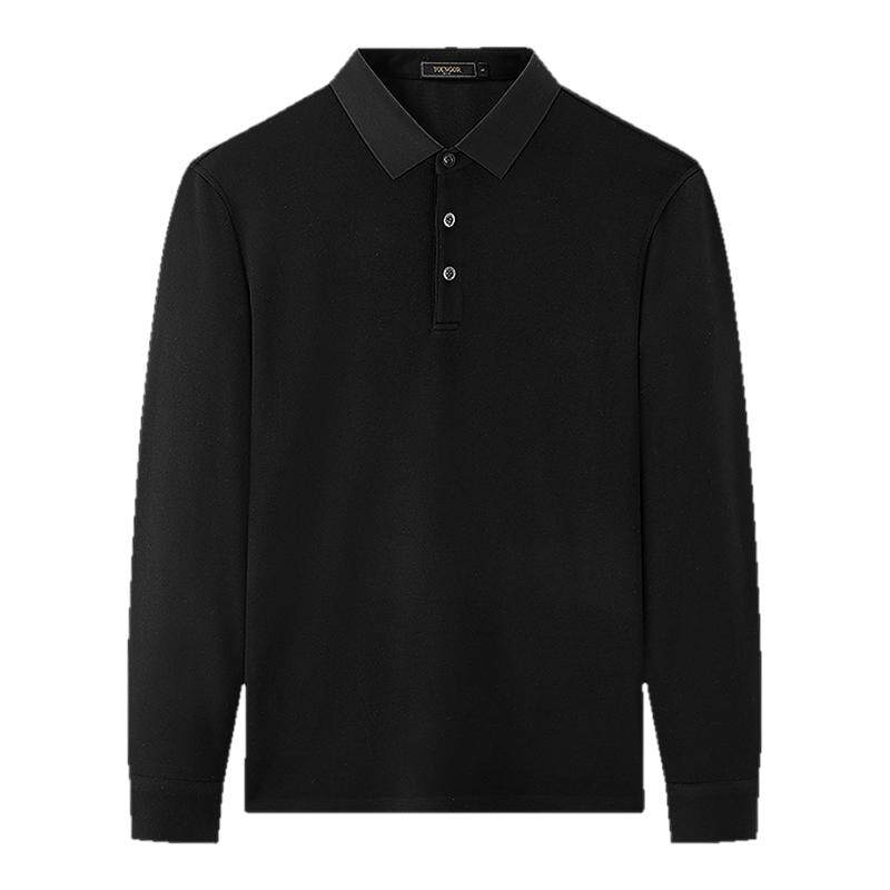 【牦牛绒】雅戈尔秋冬季男士新款保暖长袖POLO衫翻领商务休闲上衣