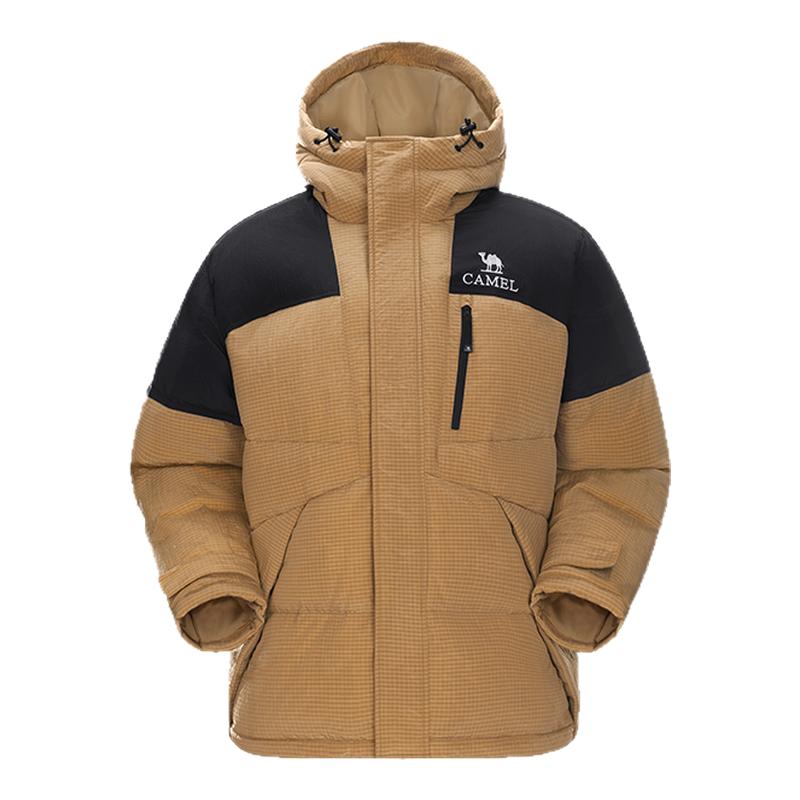 骆驼户外羽绒服冬季新款女款男款防刮耐磨连帽加厚保暖面包服