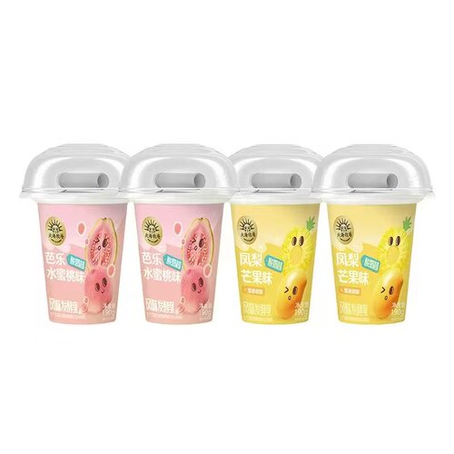 北海牧场凤梨芒果酸奶190g*12杯