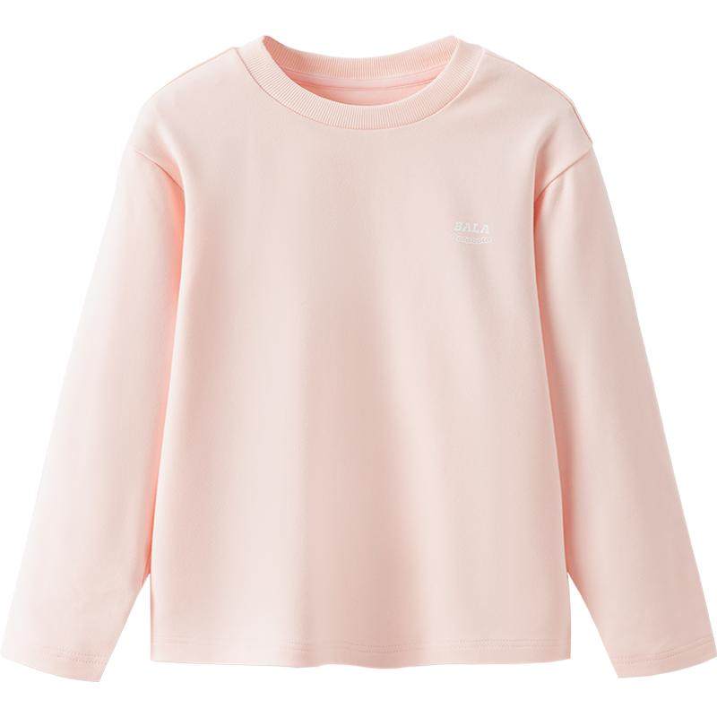 巴拉巴拉儿童长袖T恤男童女童白色打底衫秋冬新款童装宝宝上衣大