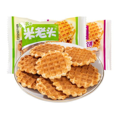 米老头蛋黄煎饼特价210g新日期