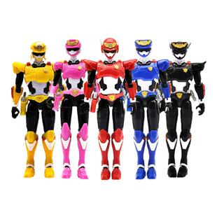 正版迷你特工队超级战警力量战队可动机器人偶战士公仔玩具男孩童