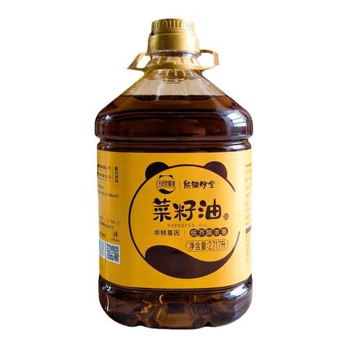 熊猫炒堂低芥酸菜籽油日期新鲜
