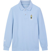 男童长袖 polo衫 26春新款 暇步士童装 大童简约T恤衫 儿童休闲上衣