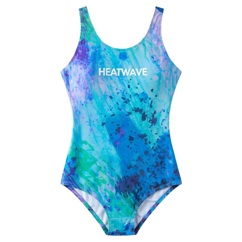 热浪竞速泳衣女连体三角专业2026新款显瘦大码游泳馆专用温泉泳装