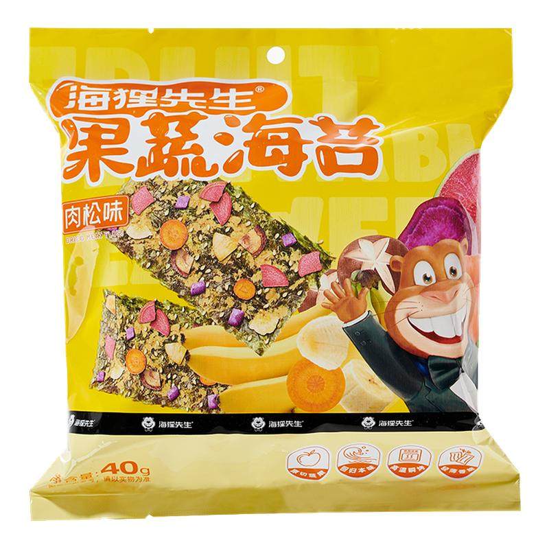 海狸先生比脸大果蔬海苔脆片肉松海苔冻干果蔬儿童小零食休闲食品,零食/坚果/特产,海苔系列,淘宝优惠券,粉丝福利购,淘宝优惠卷