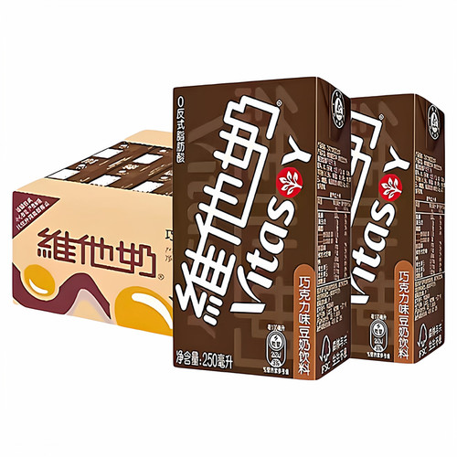 维他奶巧克力味豆奶250ml*24盒