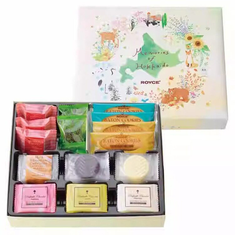 【现货】日本进口若翼族巧克力四季威化饼干礼盒royce生巧送礼盒